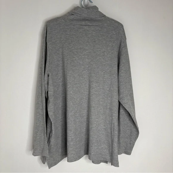 CGCG Supersoft Turtleneck Women’s Plus Size 2X NWT Gray Grey Tagless - Picture 2 of 6